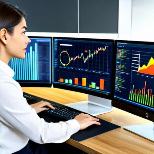 Home 23 Financial Analysis in a Modern Setting**
"A professional CPA analyzing financial statements in a bright, modern office. She is wearing a fully clothed, modest business suit. Multiple monitors display charts and graphs. The atmosphere is clean and organized. Safe for work, appropriate content, perfect anatomy, natural proportions, professional, high quality, well-formed hands, proper finger count."
**