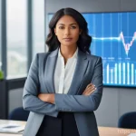 Home 16 공인회계사로서의 삶과 일의 균형 - **Prompt 1: The AI-Powered Accountant's Strategic Insight**
"A diverse female accountant in her ...