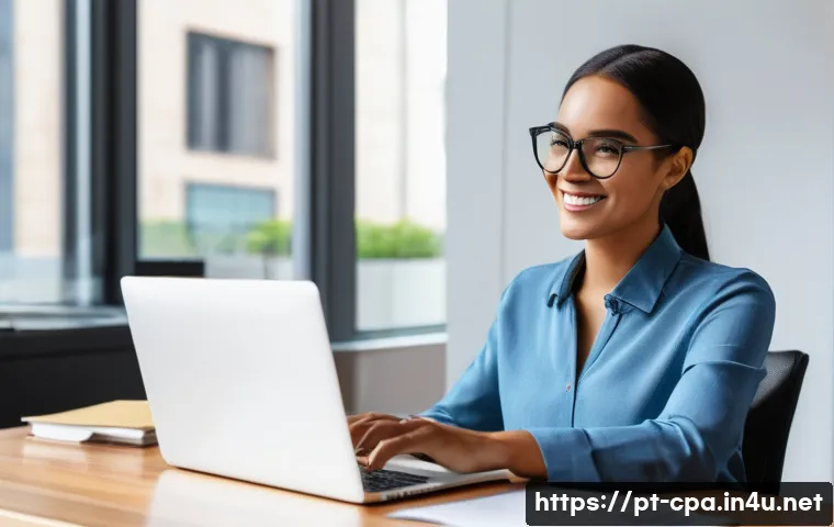 CPA와 비즈니스 파트너십 - **Prompt:** A dynamic, clean, and inspiring image featuring a diverse young professional (e.g., a Br...