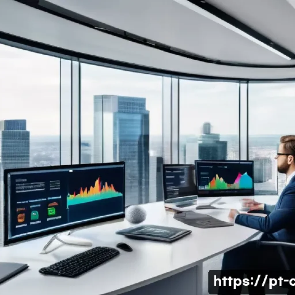 CPA와 부정 방지 감사 - A modern corporate office scene illustrating a diverse team of professional auditors analyzing large...