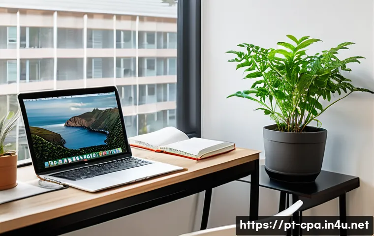 CPA 공부와 커리어 병행 팁 - A cozy, well-lit home study corner designed for a CPA candidate, featuring an ergonomic chair and de...